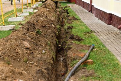 French Drain in Action